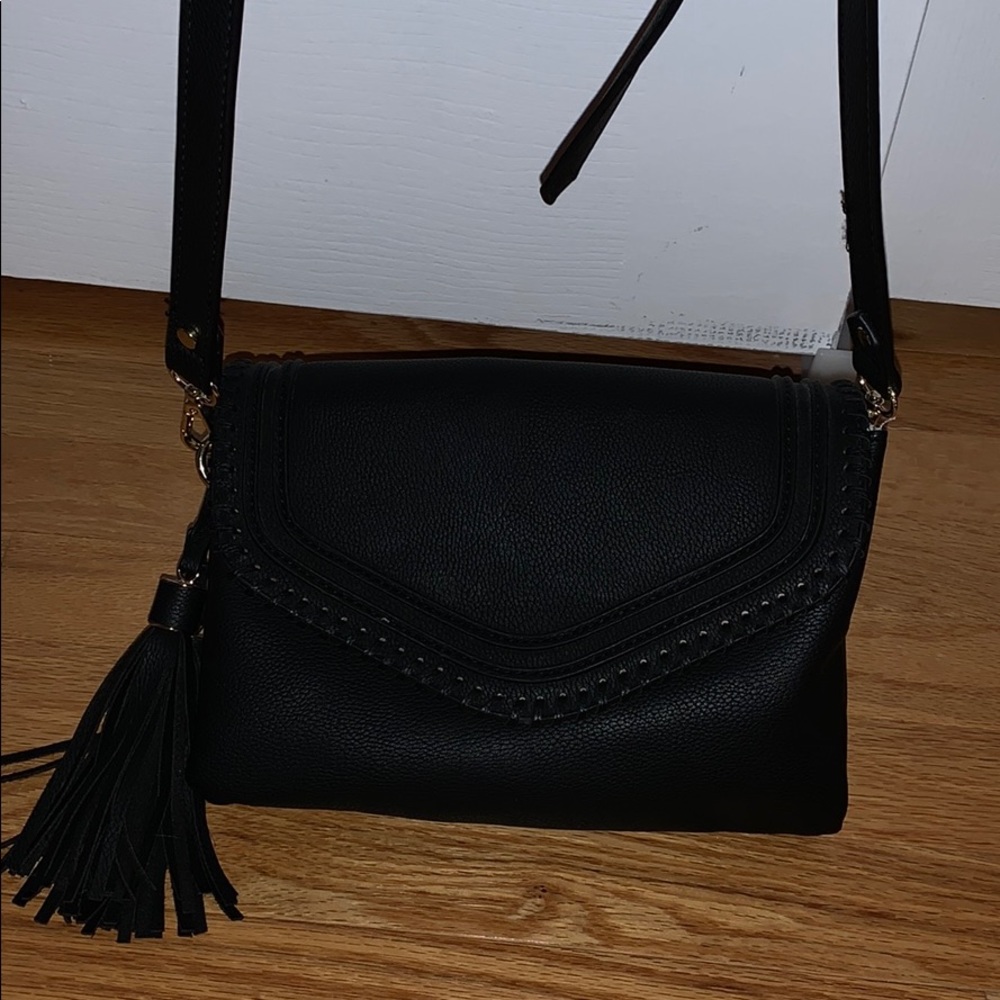 Black Tassel Crossbody